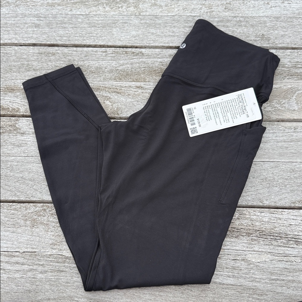 Lululemon Align High-Rise Pant with Pockets 28" Black size 12 nwt 🖤